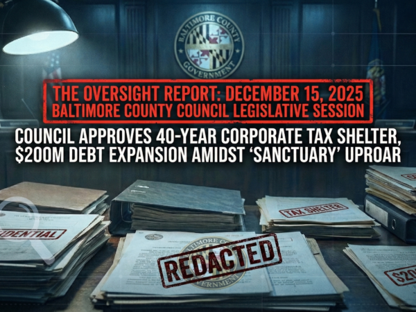 Oversight Report: December 15, 2025 Baltimore County Council Legislative Session