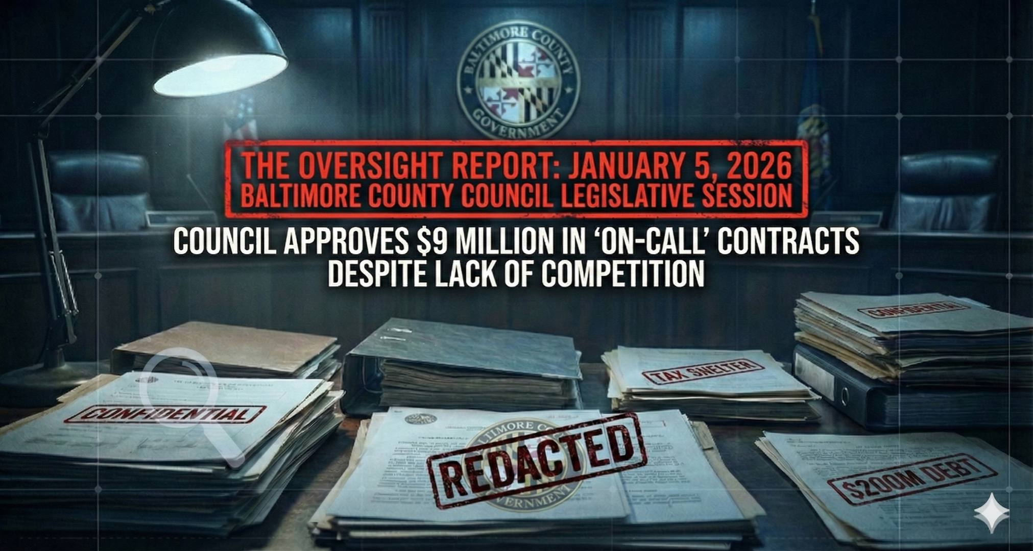 Baltimore County Council Approves $9 Million in ‘On-Call’ Contracts Despite Lack of Competition – THE OVERSIGHT REPORT